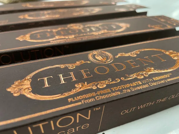 Product boxes with gold foil stamping